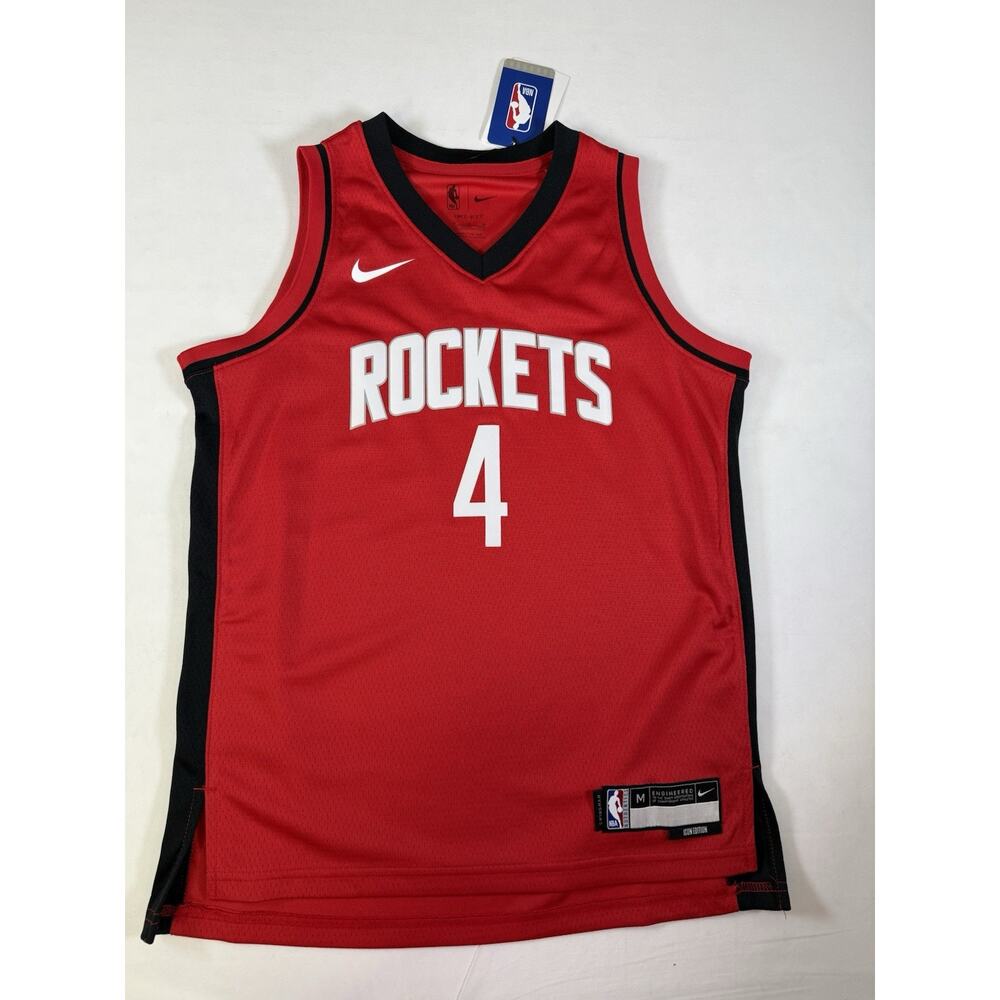 NWT Nike Jalen Green Houston Rockets #4 Red Icon Swingman Jersey Youth Medium